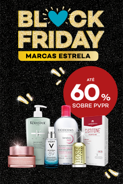 Promoção em produtos na Black Friday com desconto de até 60% sobre preço de Venda ao Público Recomendado